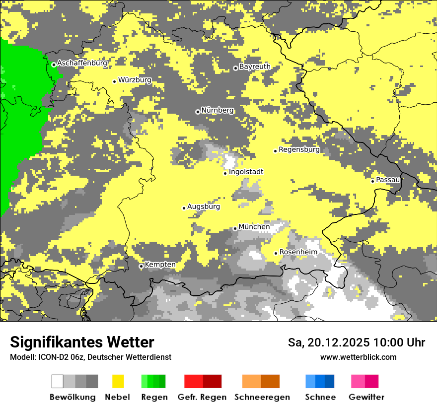 Modellkarten Signifikantes Wetter