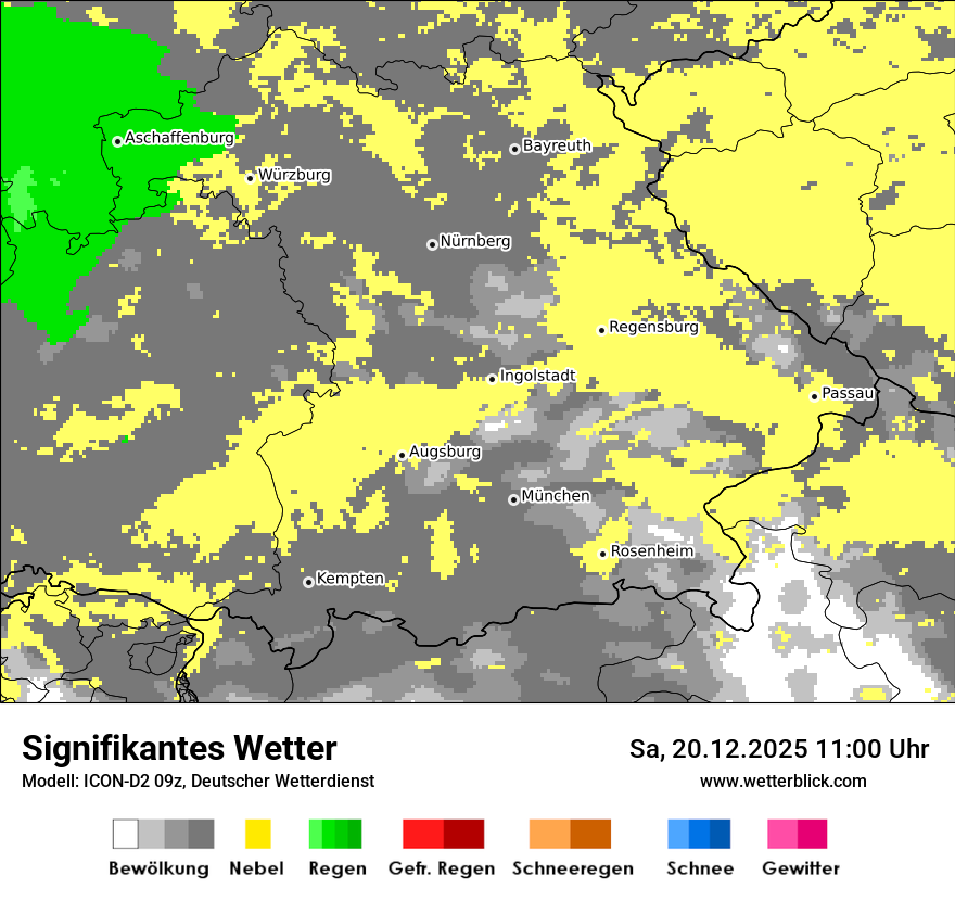 Modellkarten Signifikantes Wetter