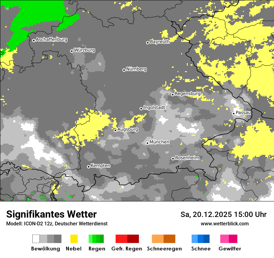 Modellkarten Signifikantes Wetter