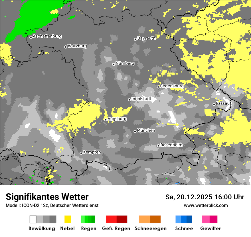 Modellkarten Signifikantes Wetter