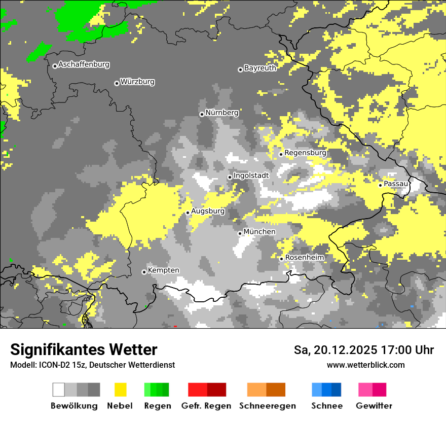Modellkarten Signifikantes Wetter