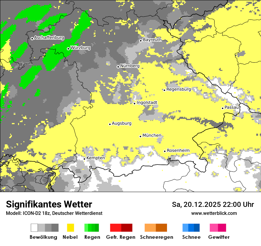Modellkarten Signifikantes Wetter