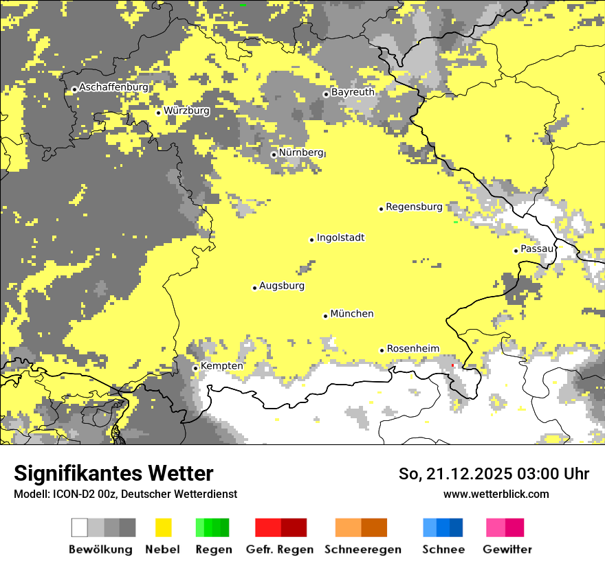 Modellkarten Signifikantes Wetter