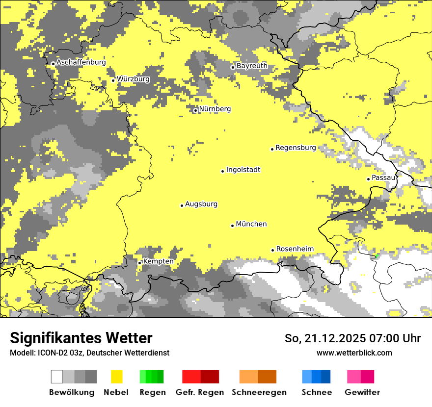 Modellkarten Signifikantes Wetter