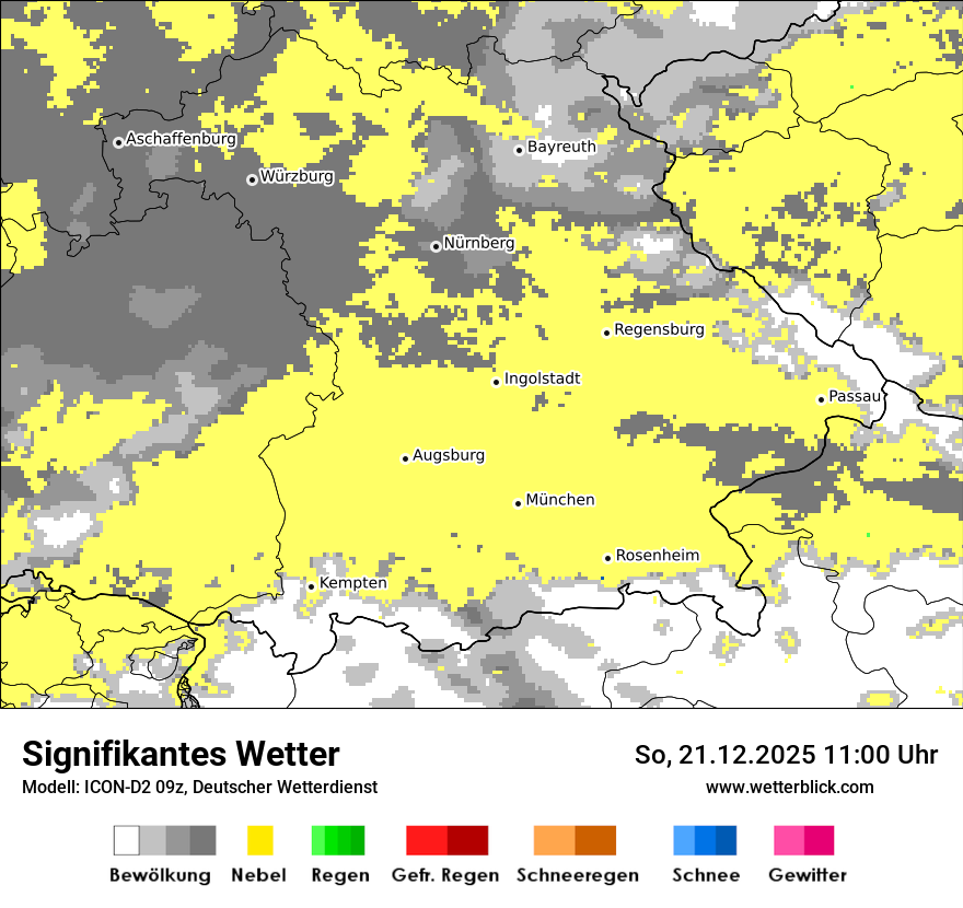 Modellkarten Signifikantes Wetter