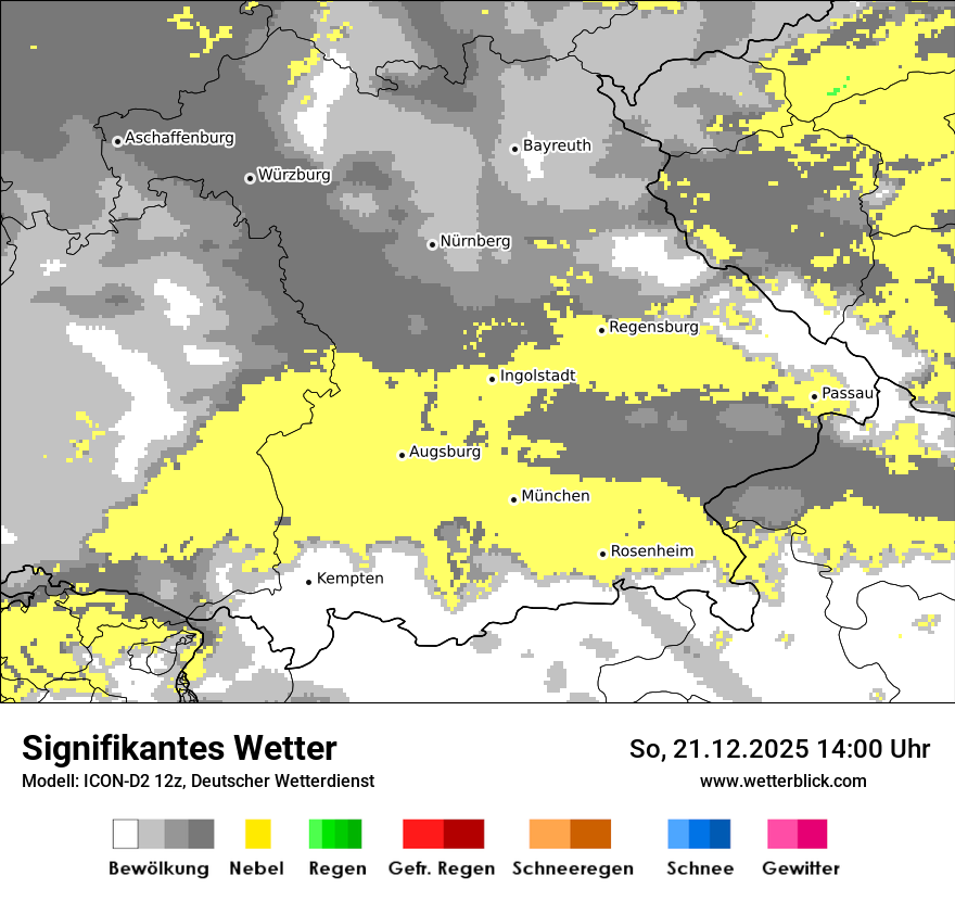 Modellkarten Signifikantes Wetter