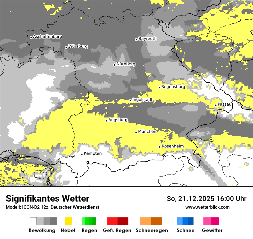 Modellkarten Signifikantes Wetter