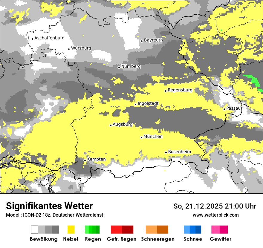 Modellkarten Signifikantes Wetter