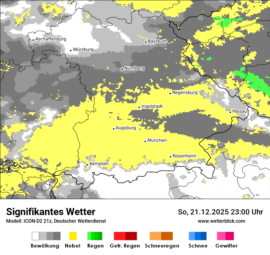 Modellkarten Signifikantes Wetter