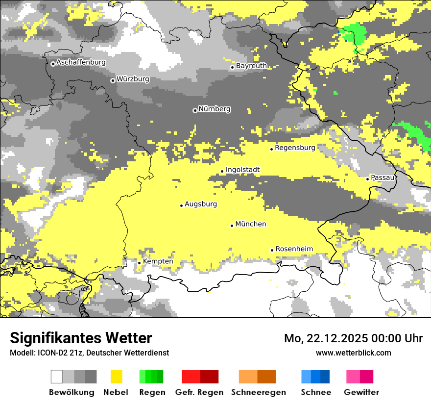 Modellkarten Signifikantes Wetter
