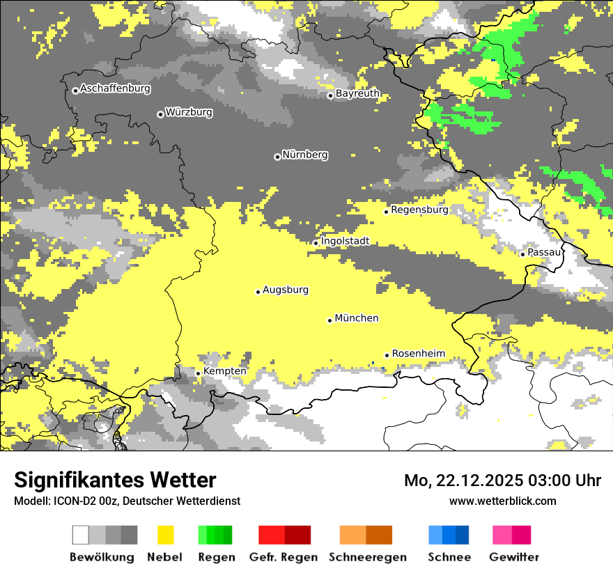 Modellkarten Signifikantes Wetter