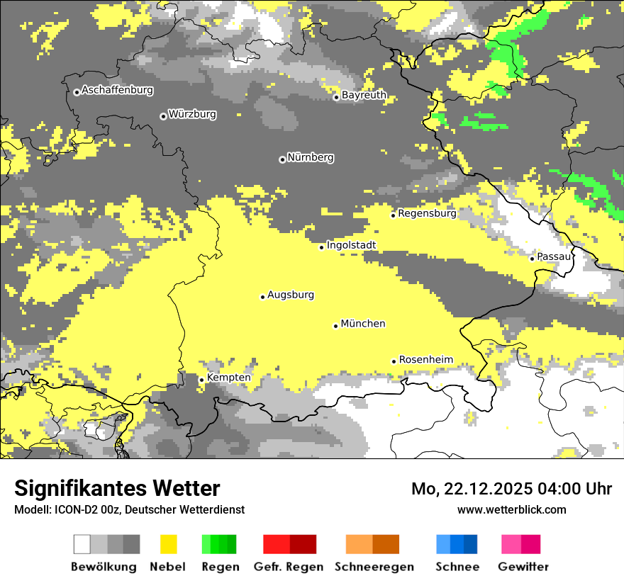 Modellkarten Signifikantes Wetter