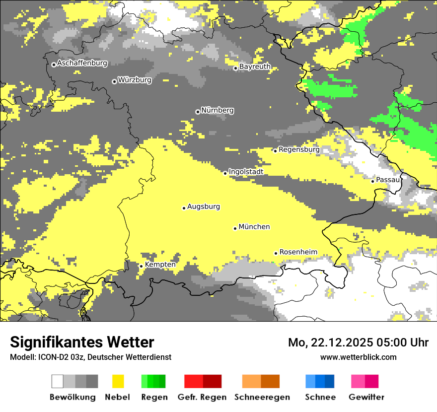 Modellkarten Signifikantes Wetter