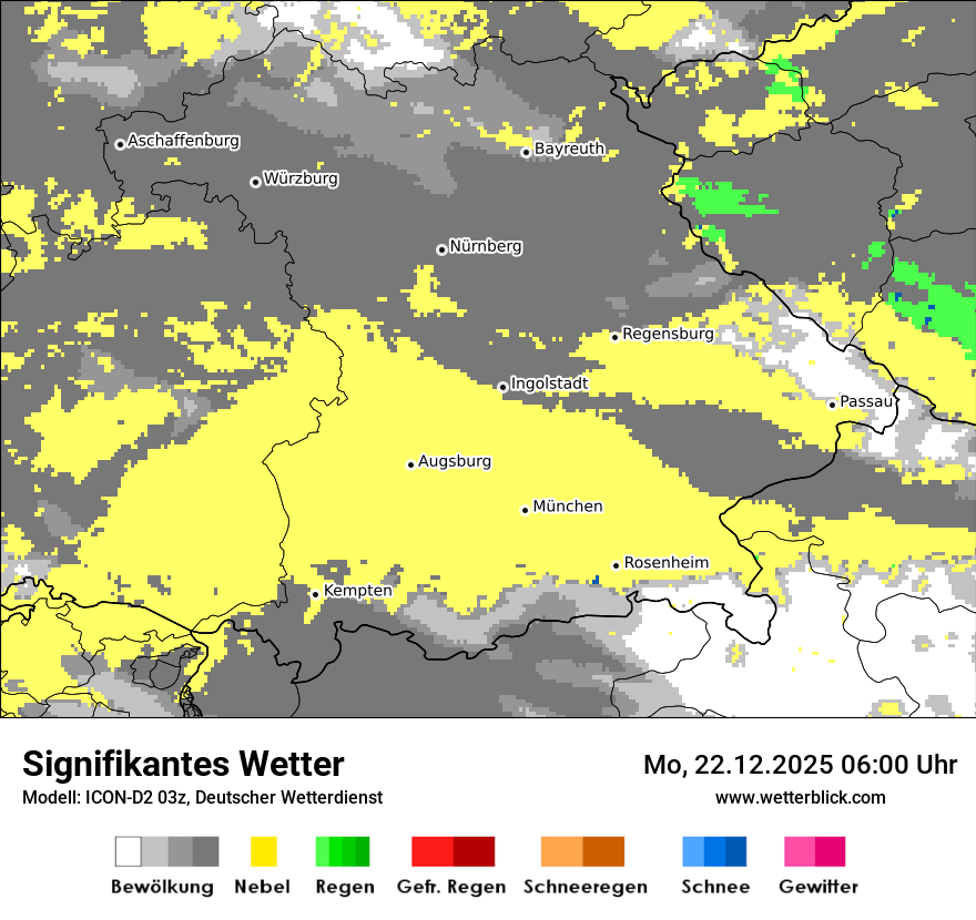 Modellkarten Signifikantes Wetter