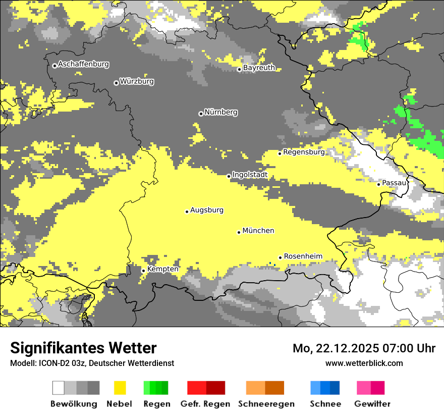 Modellkarten Signifikantes Wetter