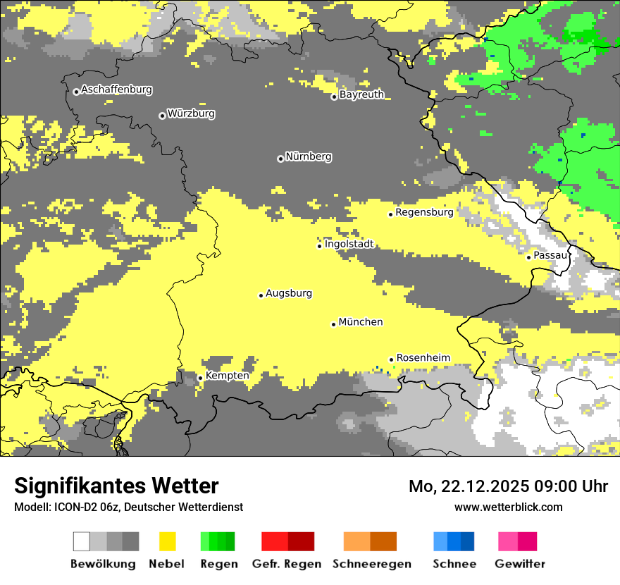Modellkarten Signifikantes Wetter