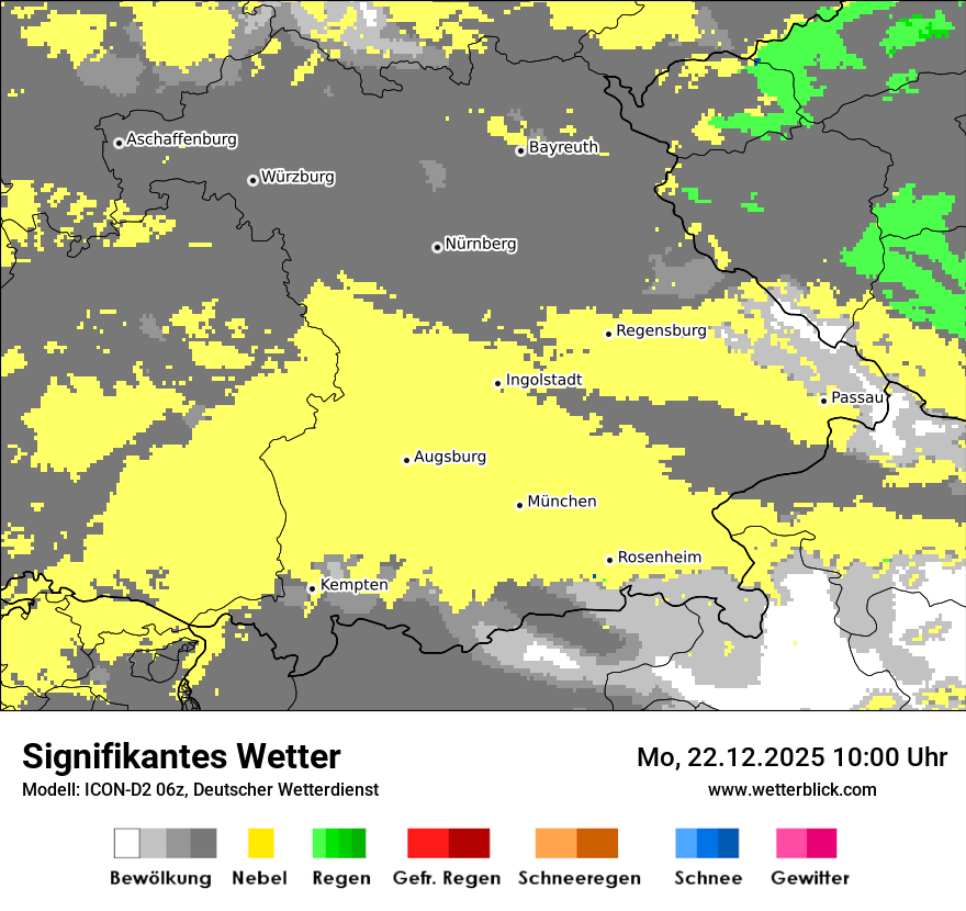 Modellkarten Signifikantes Wetter