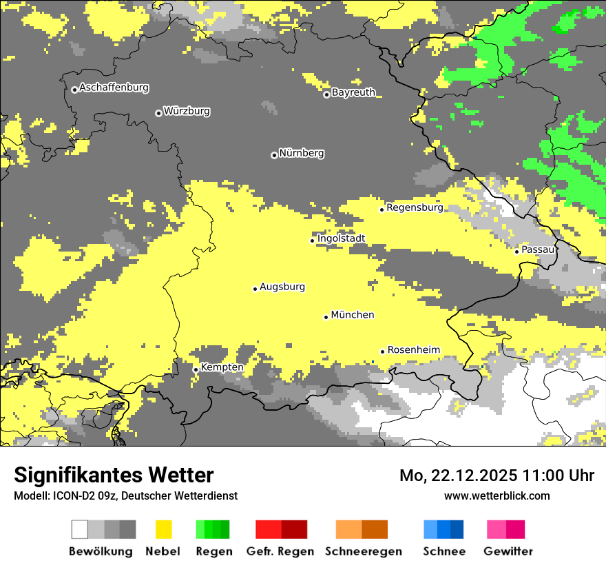 Modellkarten Signifikantes Wetter