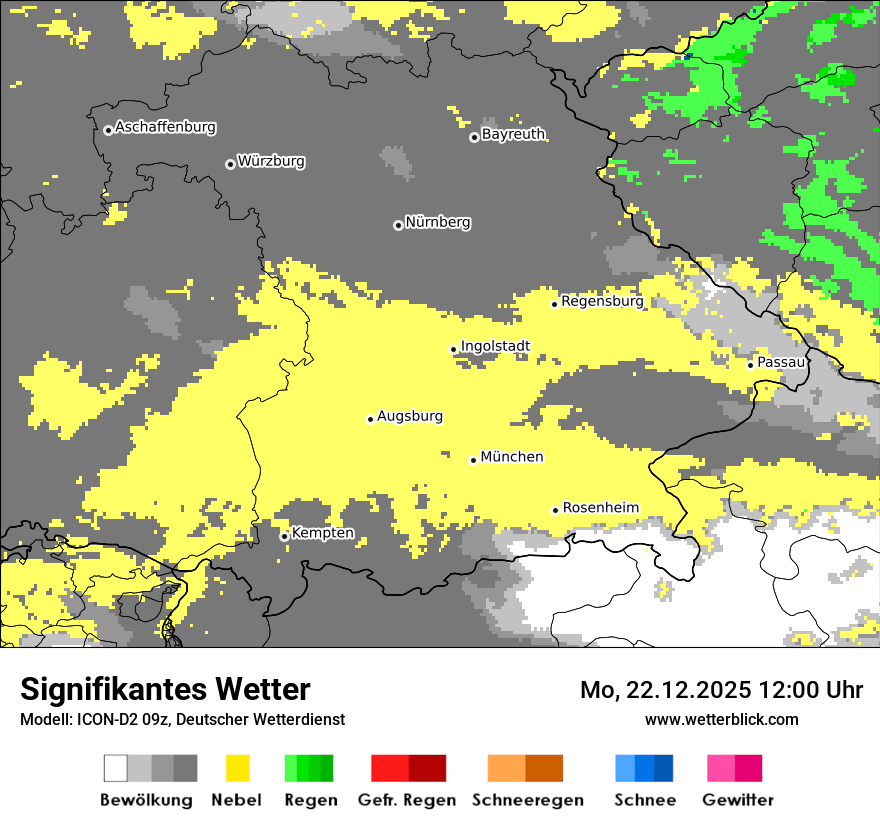 Modellkarten Signifikantes Wetter