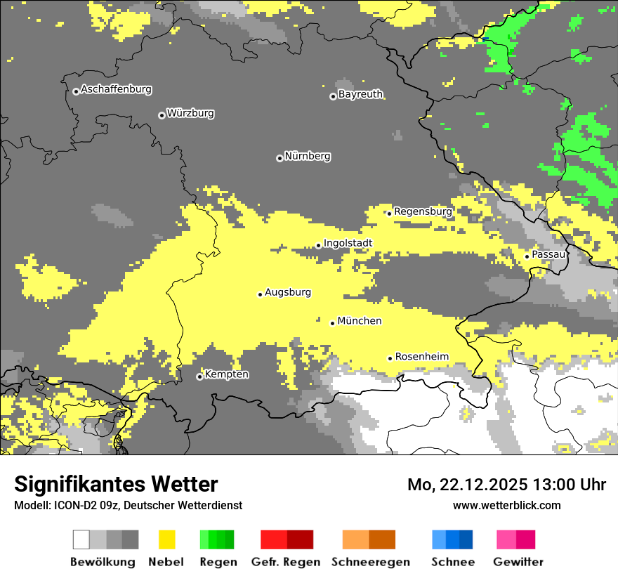 Modellkarten Signifikantes Wetter