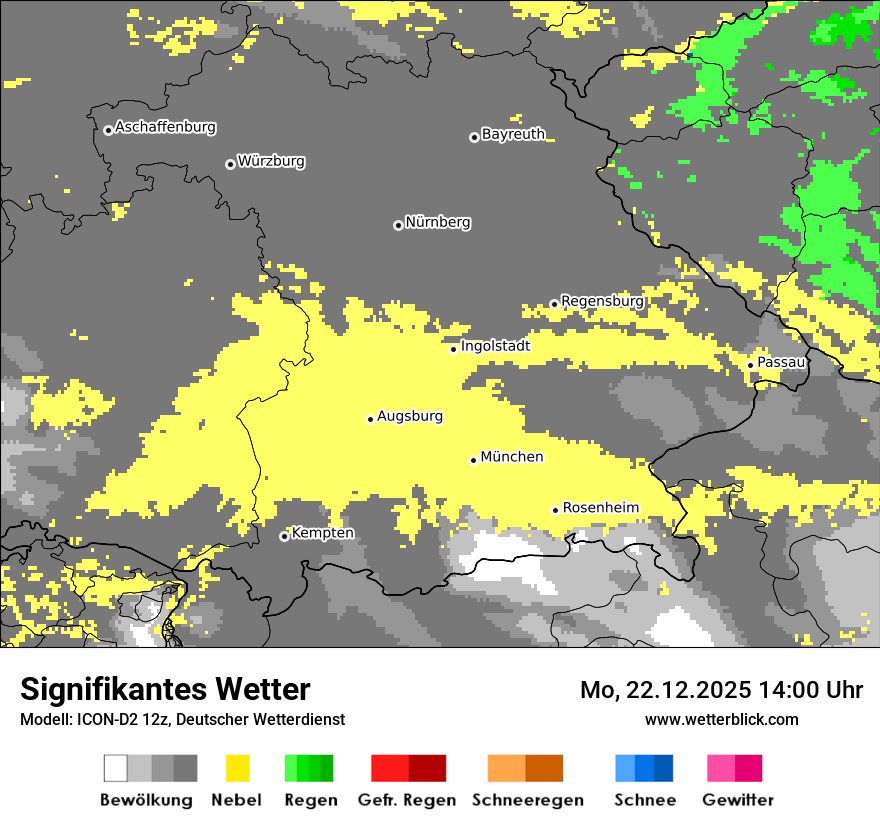 Modellkarten Signifikantes Wetter