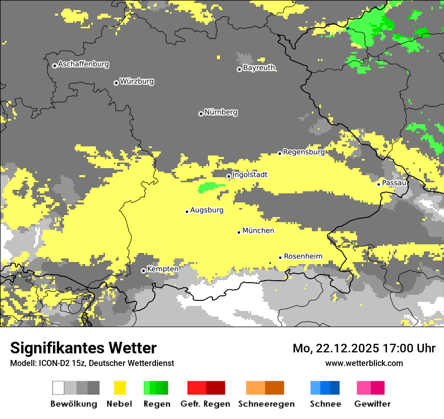 Modellkarten Signifikantes Wetter