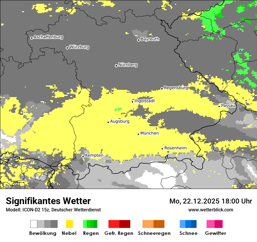 Modellkarten Signifikantes Wetter