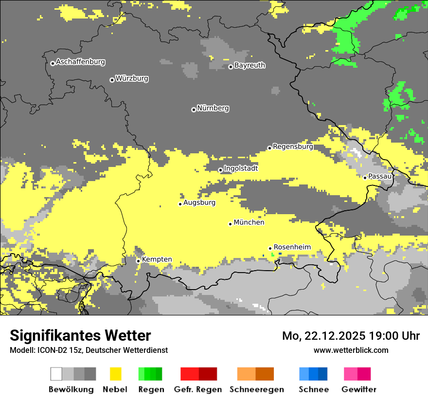 Modellkarten Signifikantes Wetter