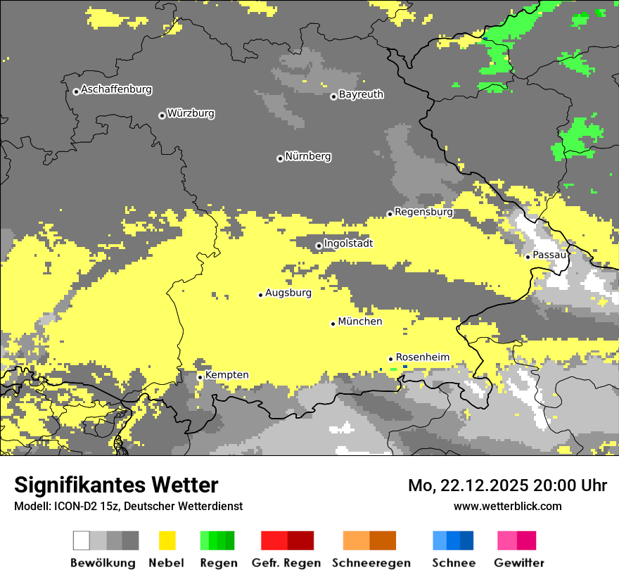Modellkarten Signifikantes Wetter