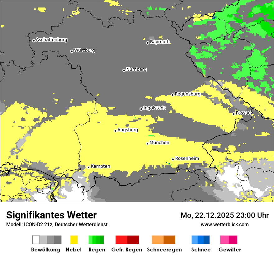 Modellkarten Signifikantes Wetter