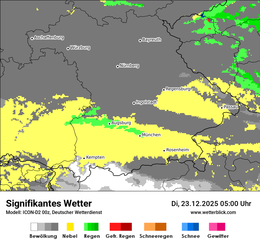 Modellkarten Signifikantes Wetter
