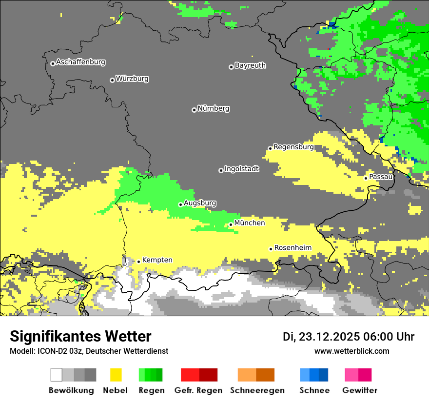 Modellkarten Signifikantes Wetter