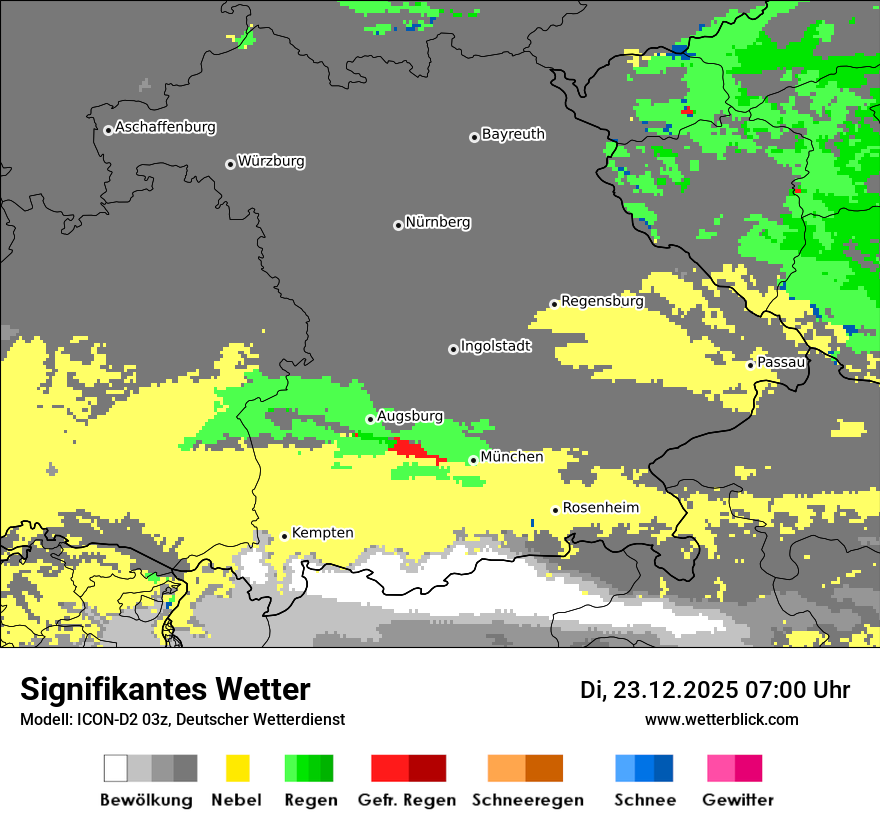 Modellkarten Signifikantes Wetter