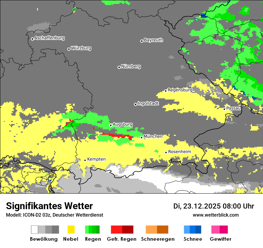 Modellkarten Signifikantes Wetter