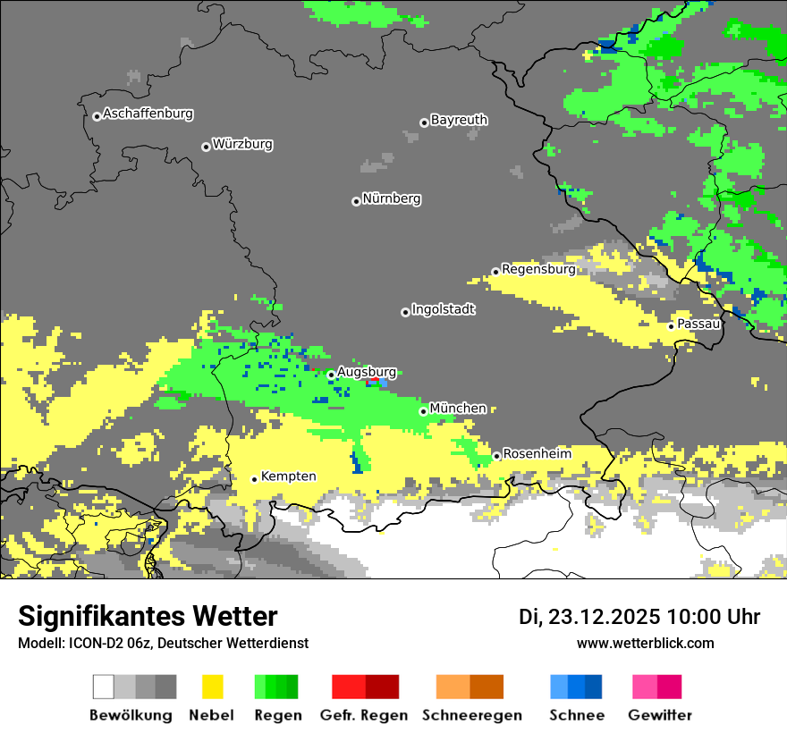 Modellkarten Signifikantes Wetter