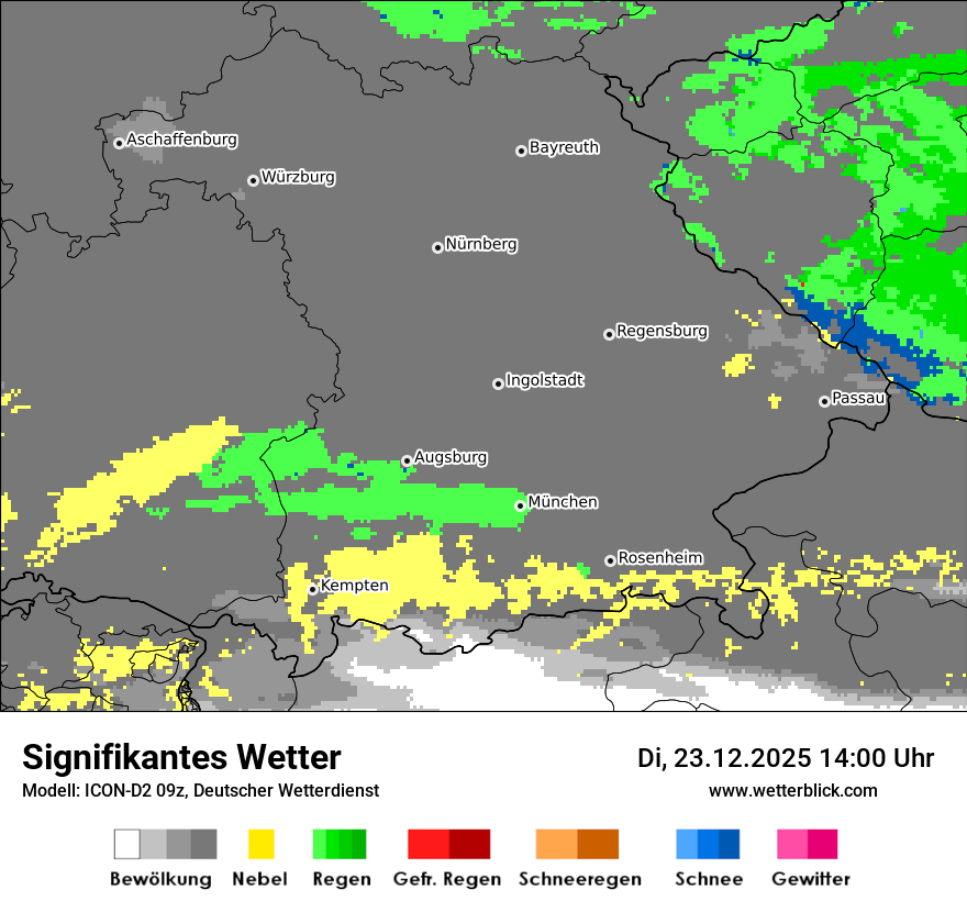 Modellkarten Signifikantes Wetter