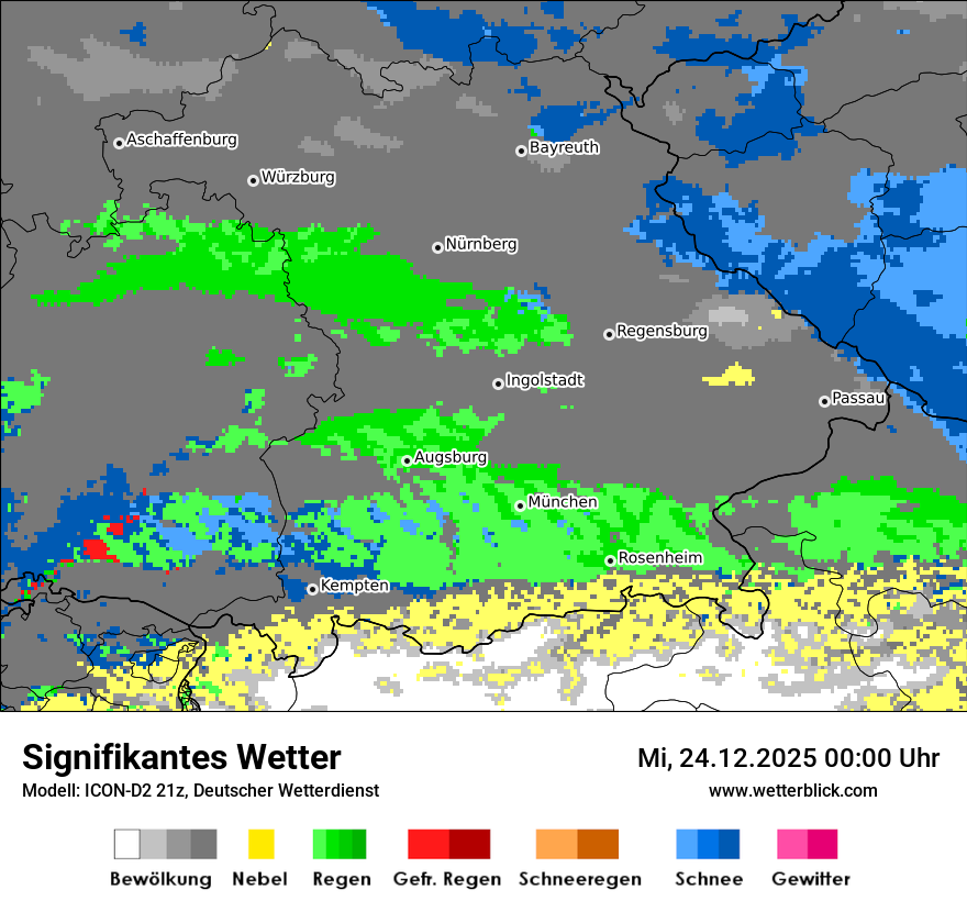 Modellkarten Signifikantes Wetter