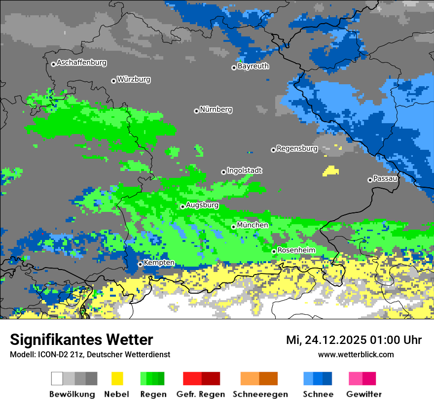 Modellkarten Signifikantes Wetter