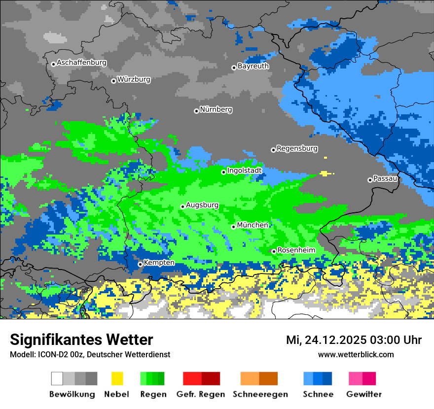Modellkarten Signifikantes Wetter