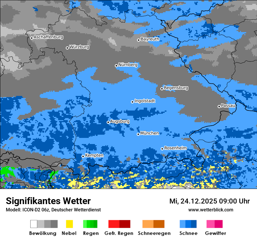 Modellkarten Signifikantes Wetter