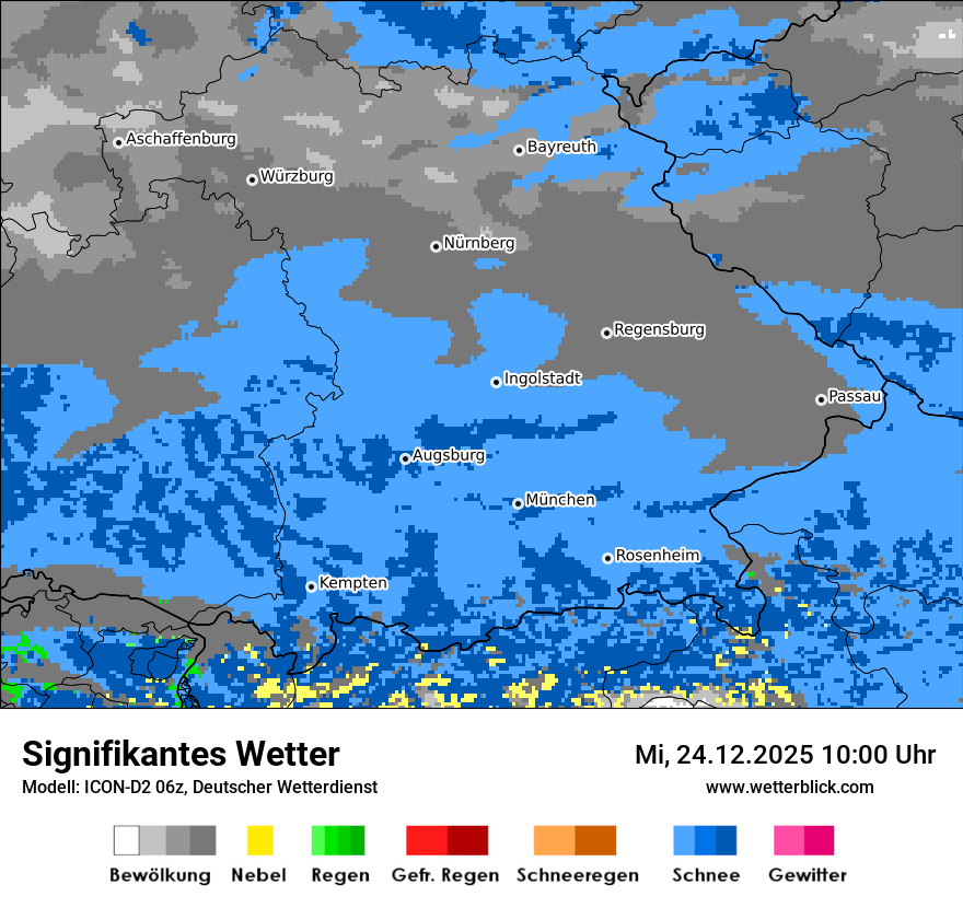 Modellkarten Signifikantes Wetter