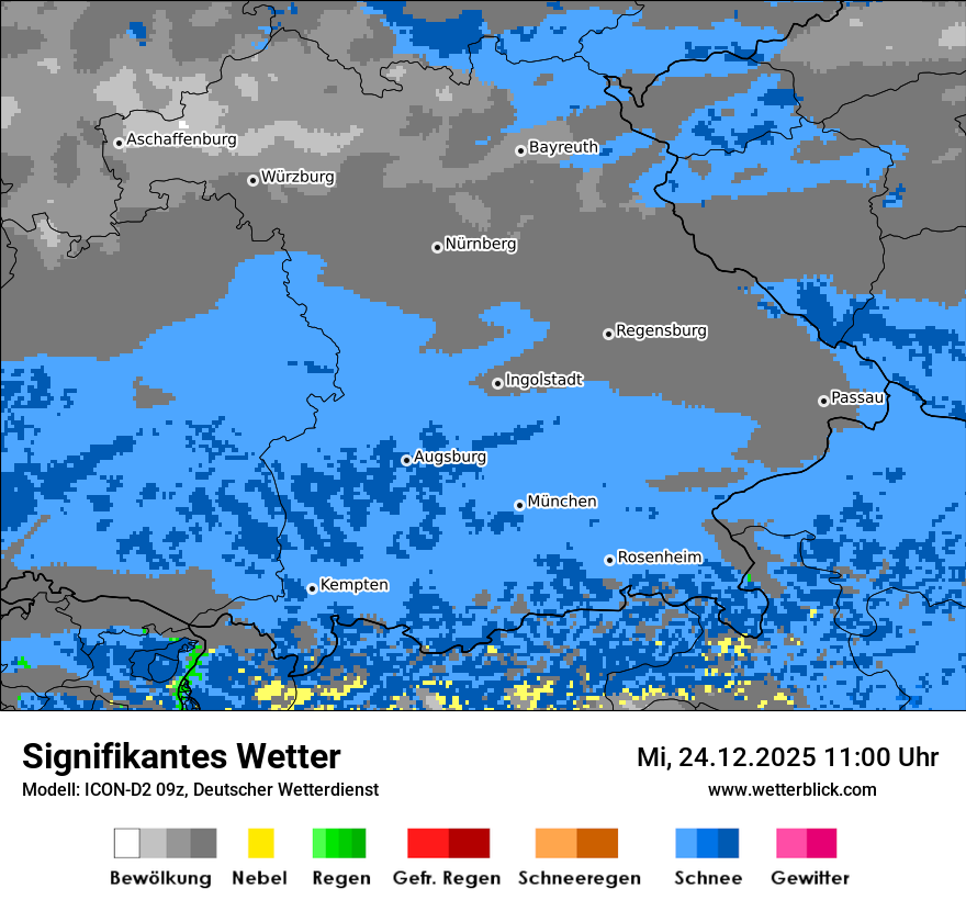 Modellkarten Signifikantes Wetter