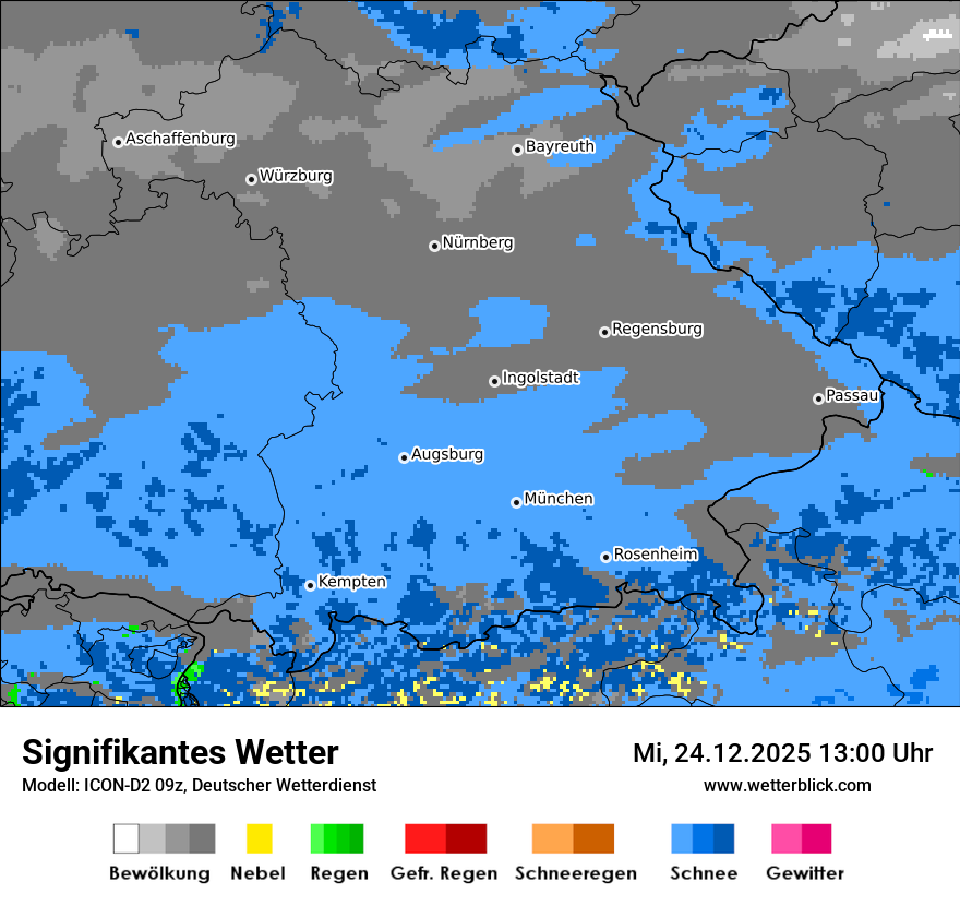 Modellkarten Signifikantes Wetter