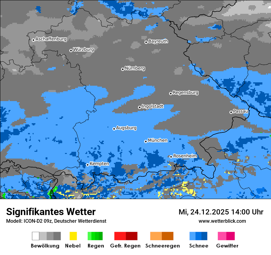 Modellkarten Signifikantes Wetter