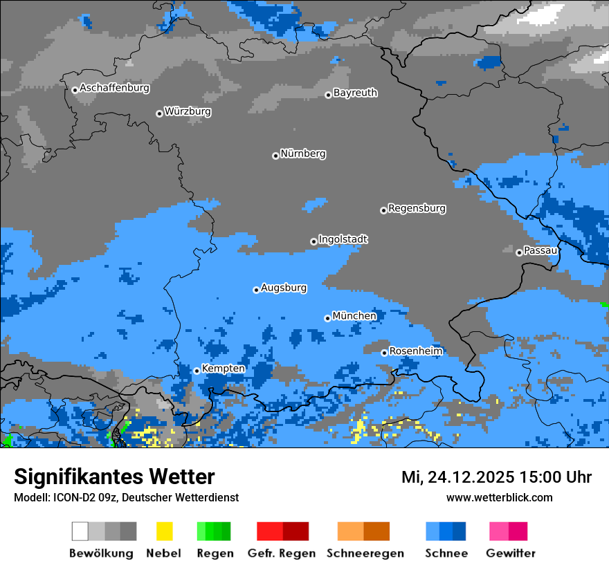 Modellkarten Signifikantes Wetter