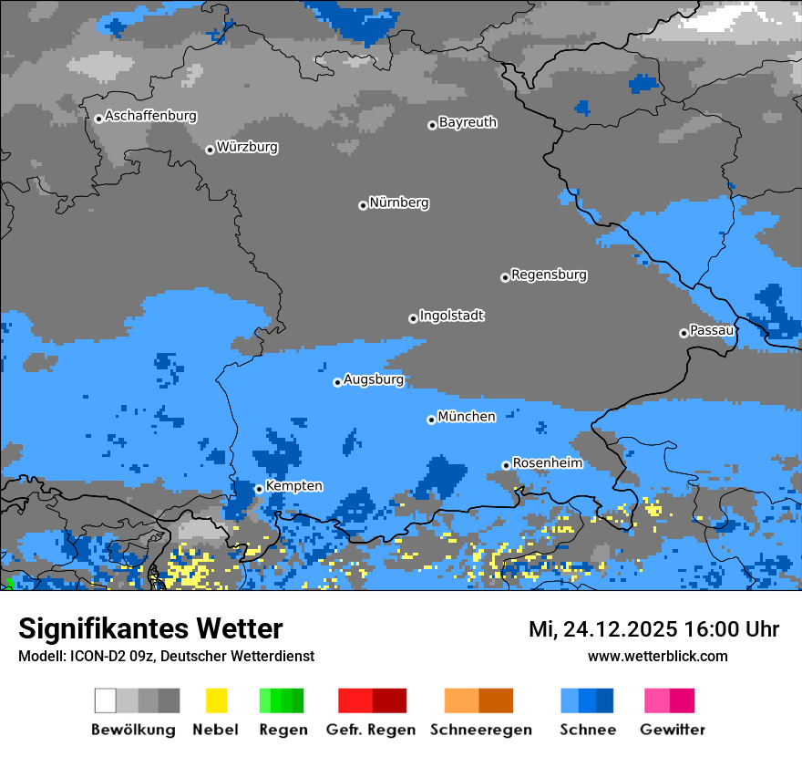 Modellkarten Signifikantes Wetter