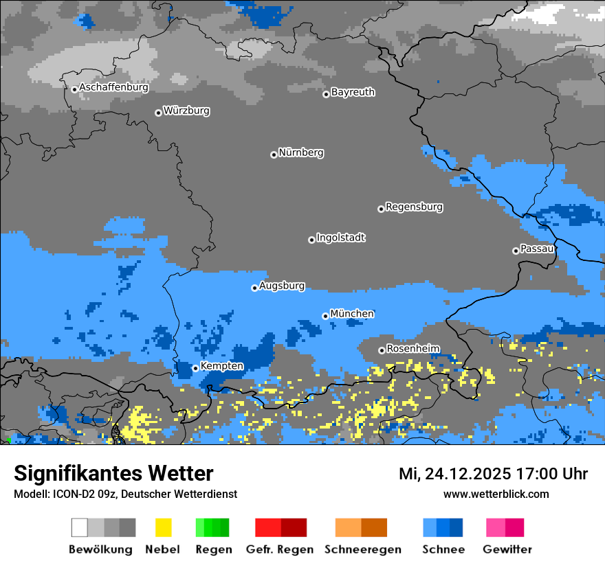 Modellkarten Signifikantes Wetter