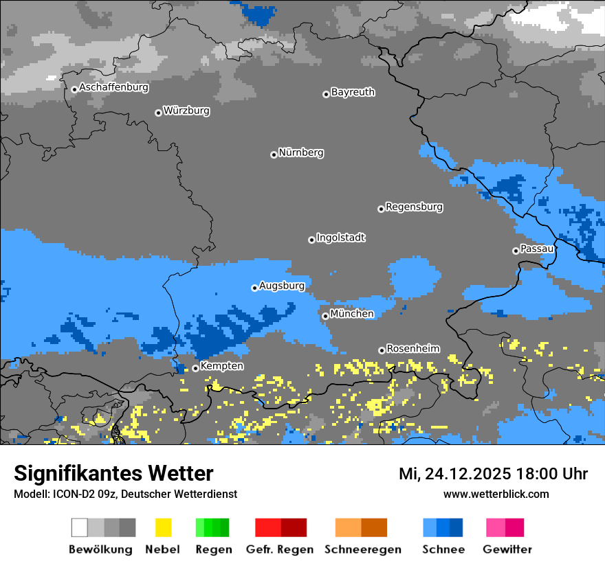 Modellkarten Signifikantes Wetter