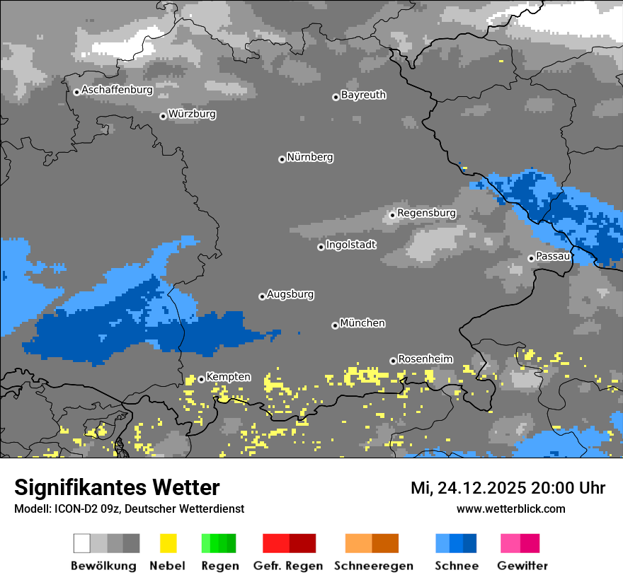 Modellkarten Signifikantes Wetter