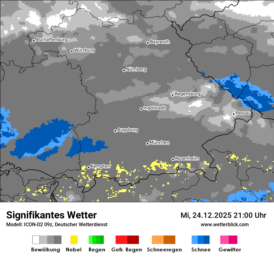 Modellkarten Signifikantes Wetter